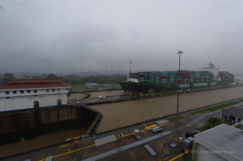 20101202_151951 D3S.jpg - Miraflores Locks, Panama Canal.  The entire length of the canal is about 50 miles (43 air miles)